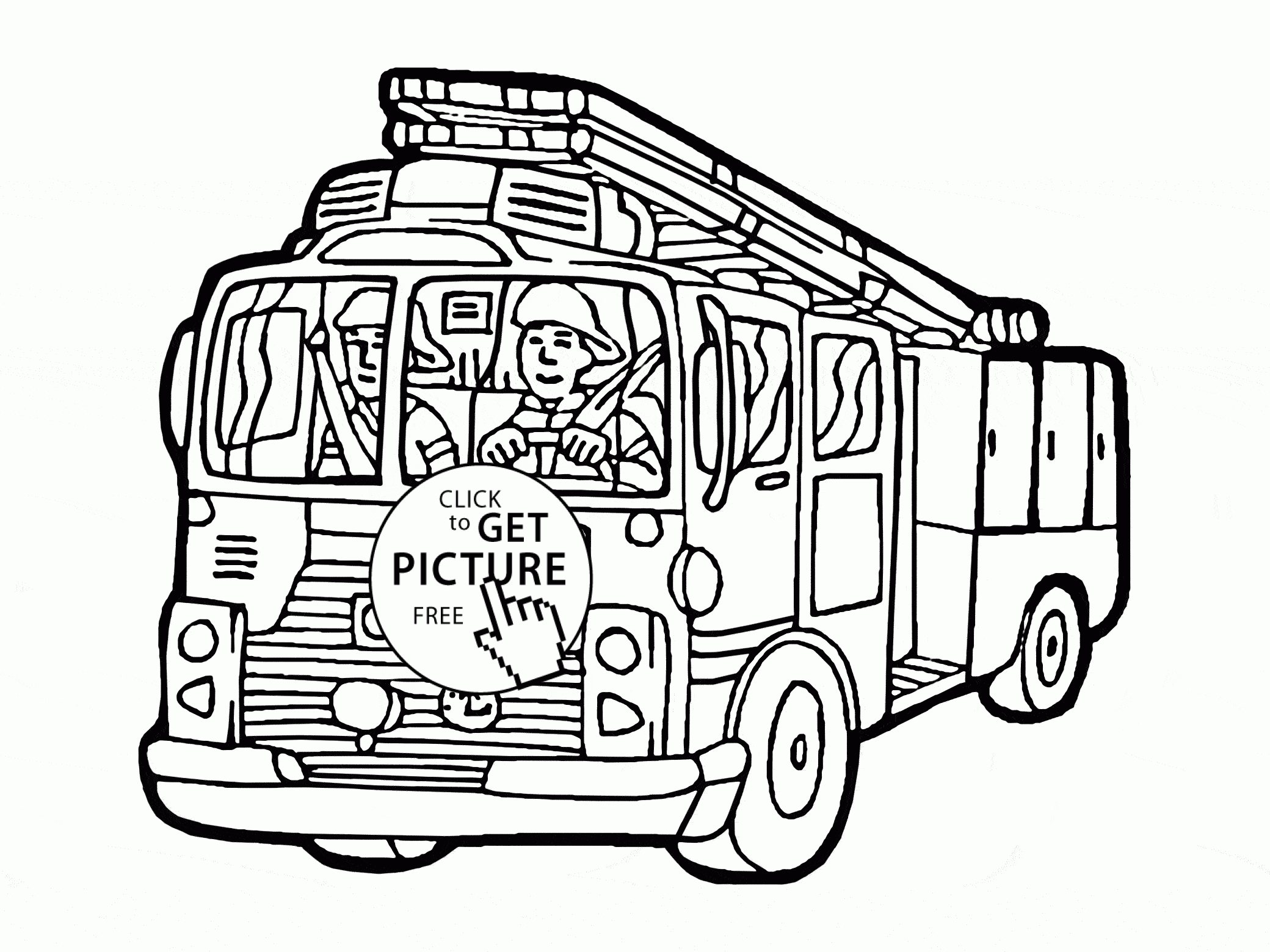 Fire Engine Colouring Pages At Sasmarkblog Blog