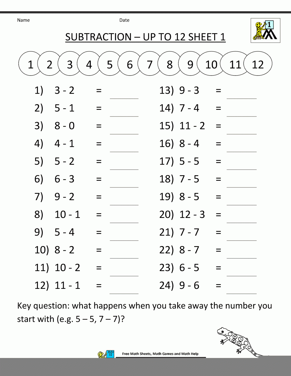 First Grade Math Facts Printable Worksheets Lexia 39 s Blog