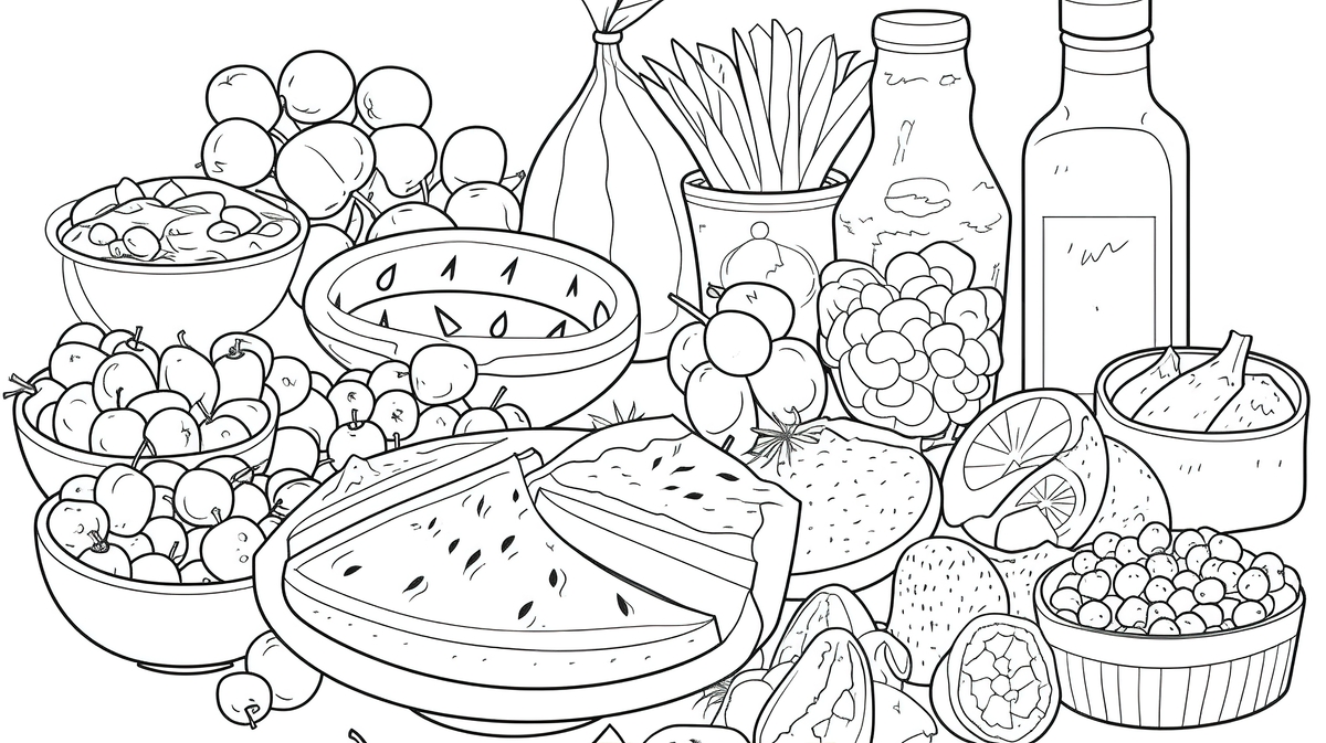 Food Coloring Sheets Fruits Food Coloring Pages Print Vrogue co