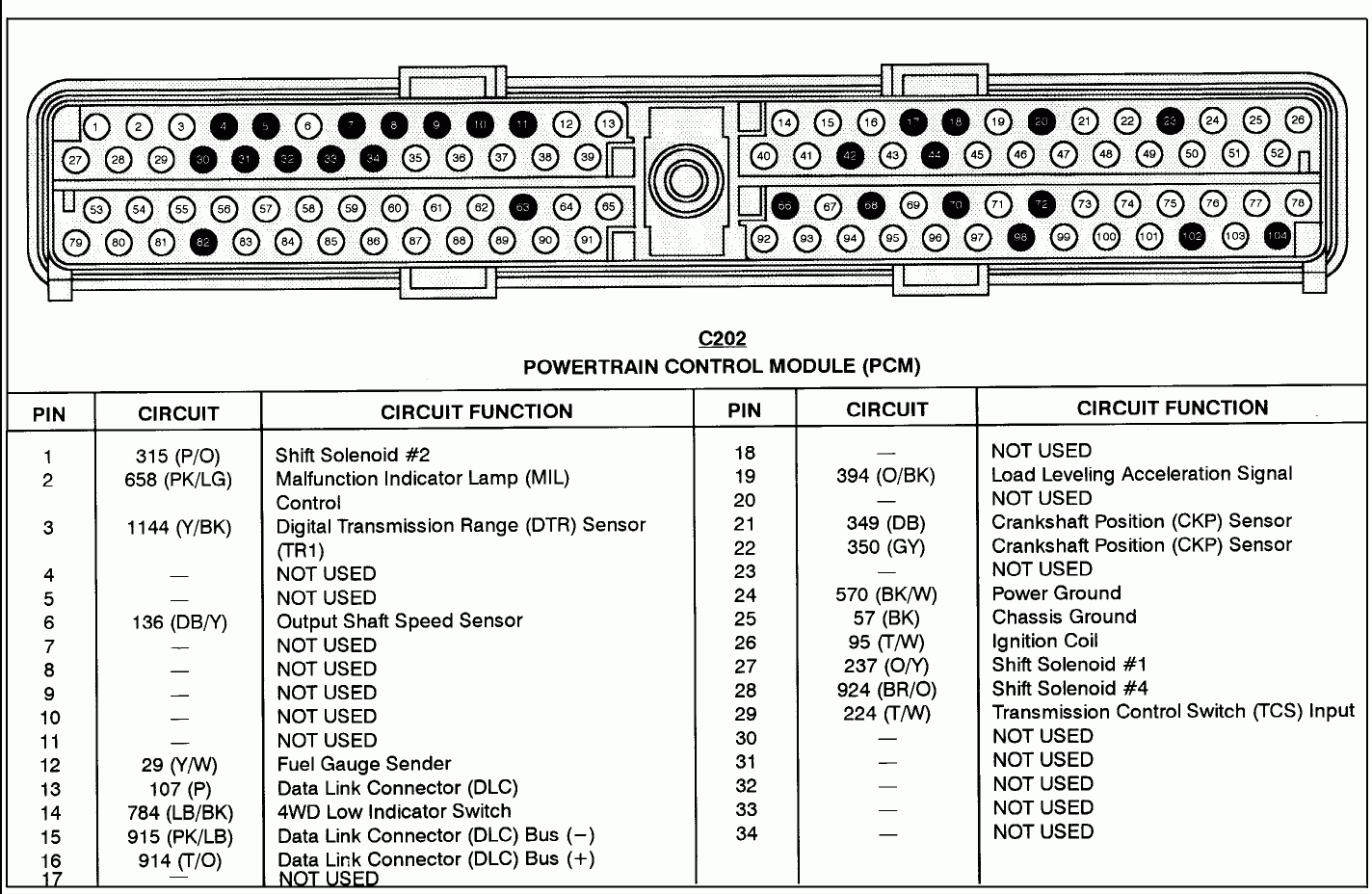 Ford Explorer PCM Wiring Diagram