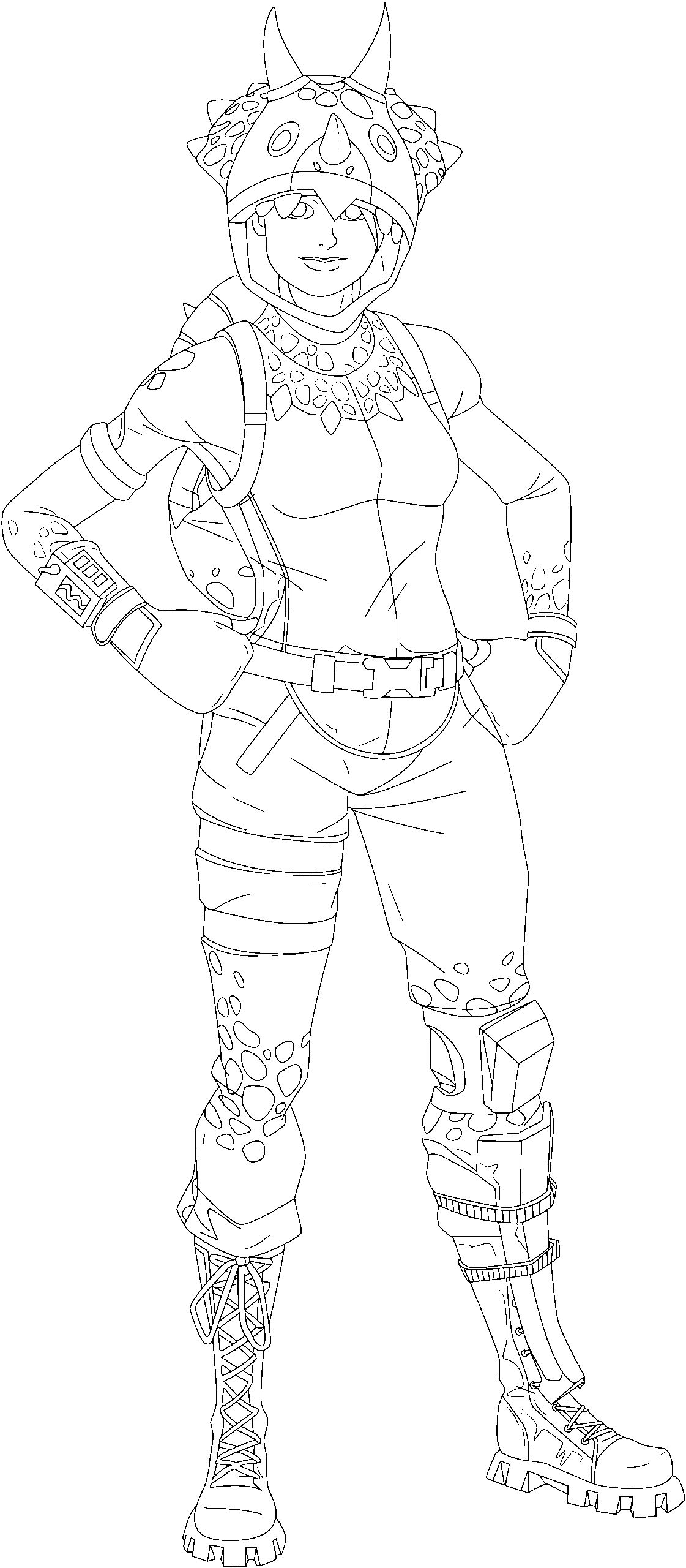 Fortnite Coloring Page