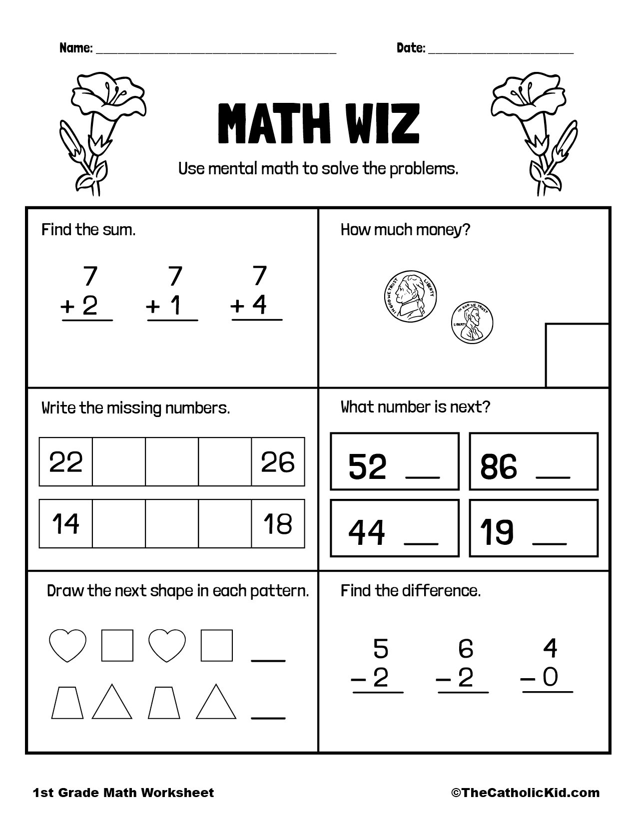 Fourth Grade Math Worksheets Free Printable K5 Learning 