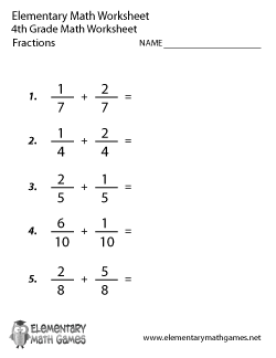 Fourth Grade Math Worksheets
