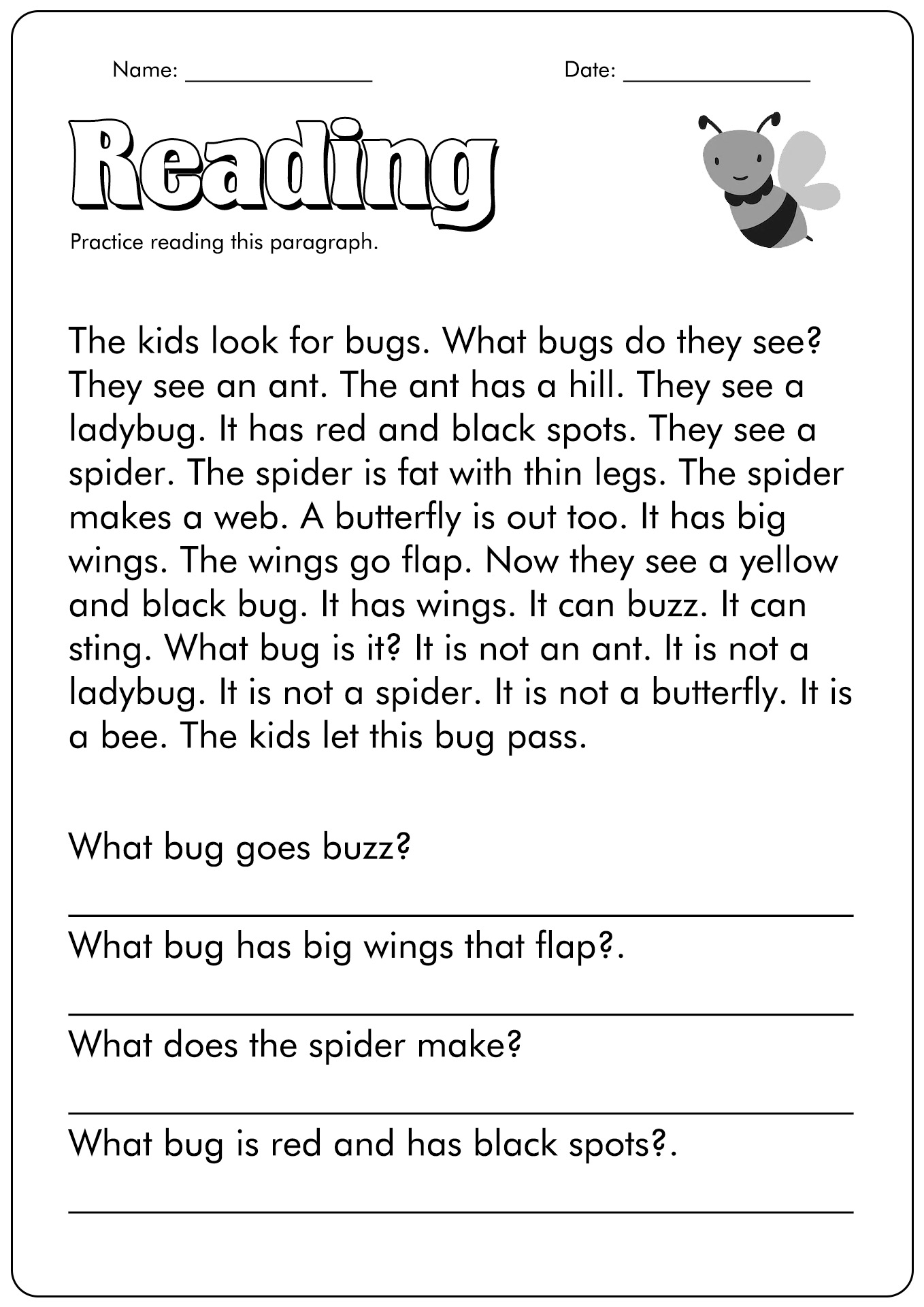 Free 1st Grade Reading Worksheet Pdf Download Free 1st Grade Reading 