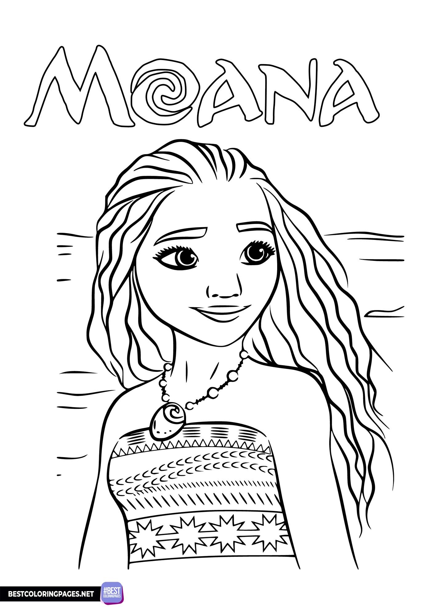 Free Colouring Page Moana Free Printable Coloring Pages
