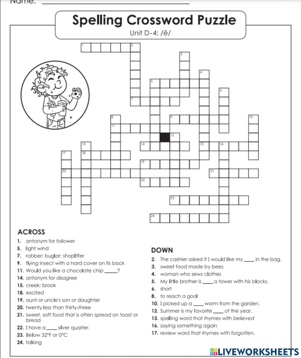 Free Crossword Puzzles For 5th Graders