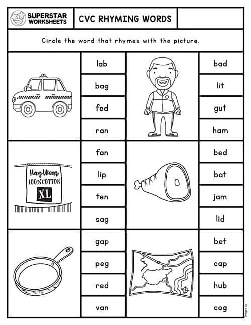 Free CVC Short A Worksheet Kindermomma Worksheets Library