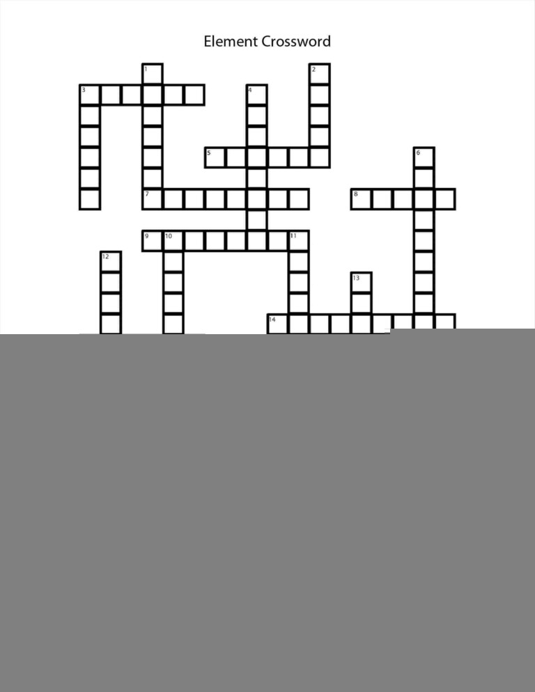 Free Easy Crossword Puzzle Maker Printable 