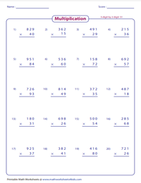 Free Fifth Grade Multiplication Worksheet Download Free Fifth Grade 
