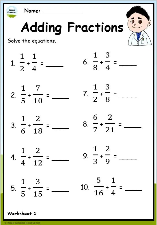 Free Fraction Worksheet Grade 5 Download Free Fraction Worksheet Grade 
