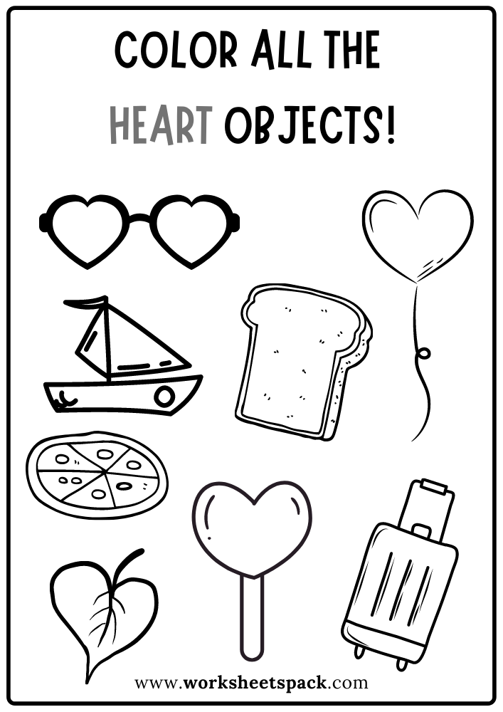 Free Heart Shape Worksheet For Preschoolers Download Free Heart Shape 