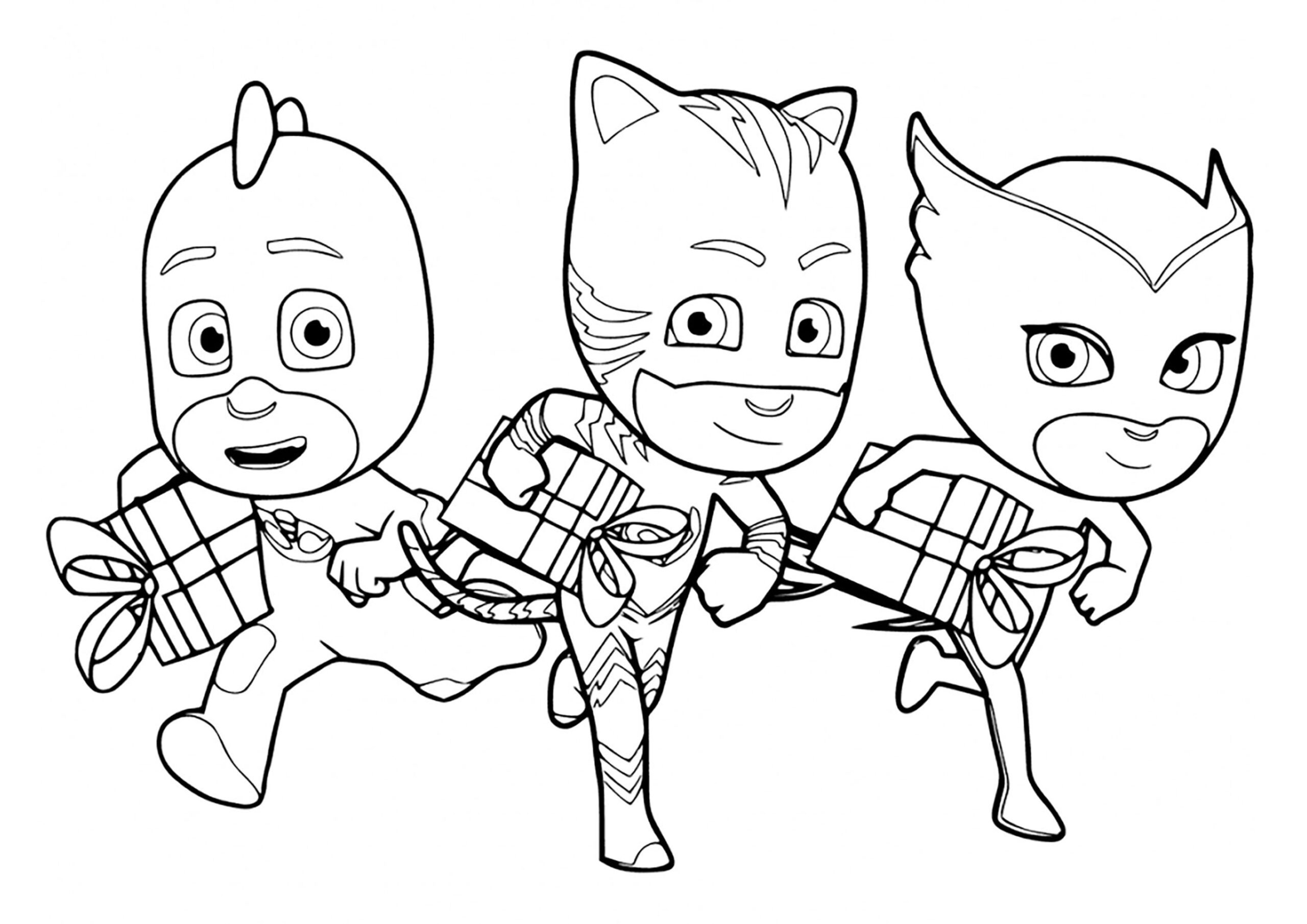 Free PJ Mask Coloring Pages