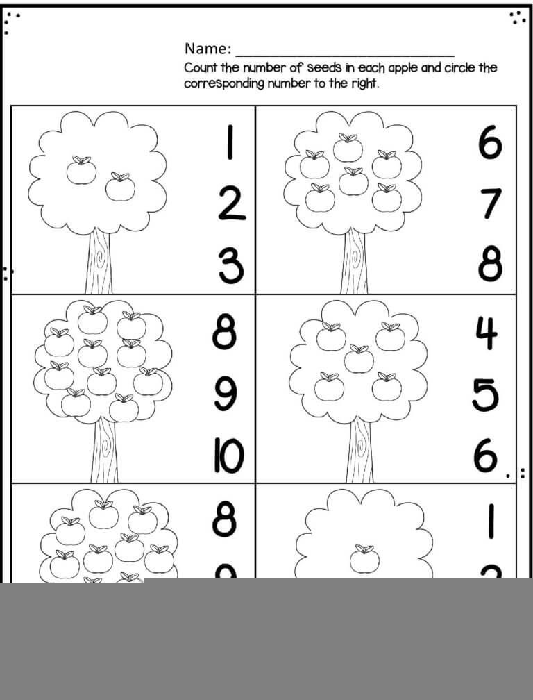Free Prek Counting Worksheet CountingWorksheets