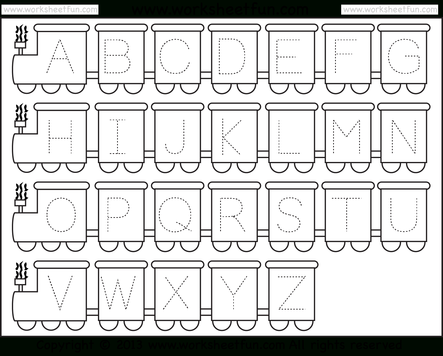 Free Printable Alphabet Worksheets Preschool Writing And Pattern 
