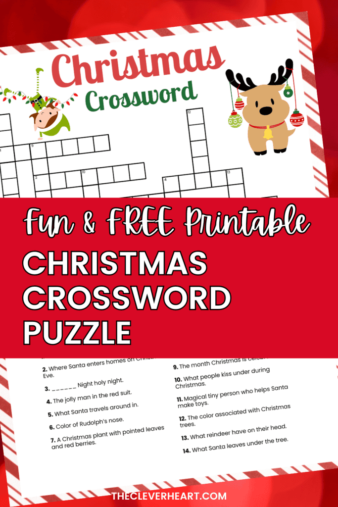 Free Printable Christmas Crossword Puzzle Perfect For The Holidays 
