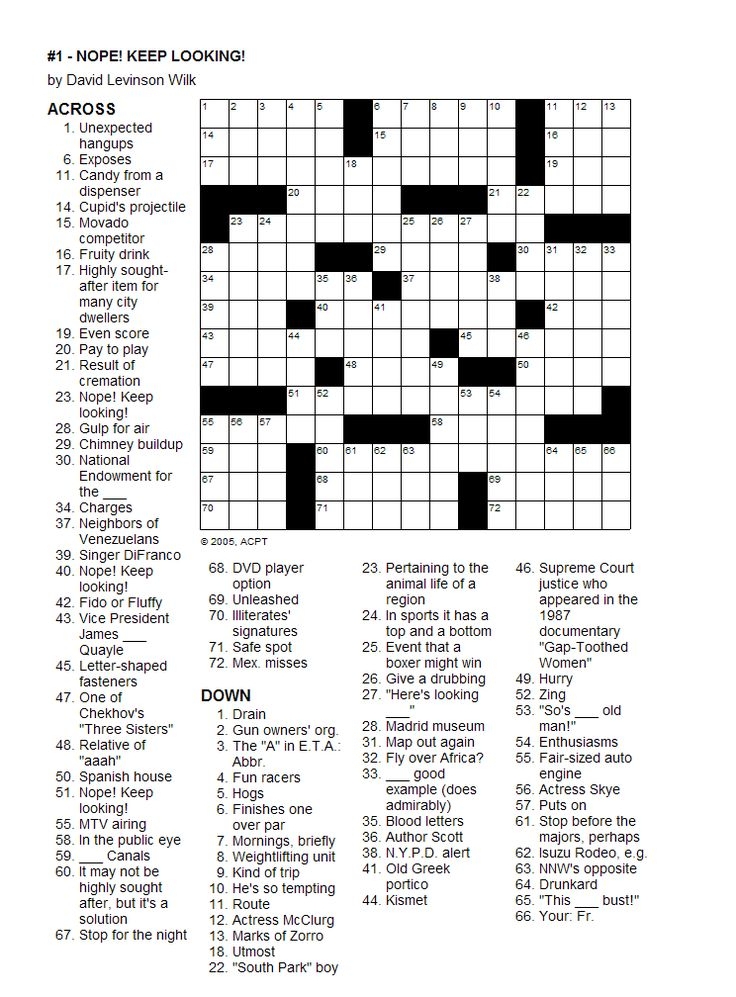 Free Printable Clueless Crosswords Printable Crossword Puzzles Online