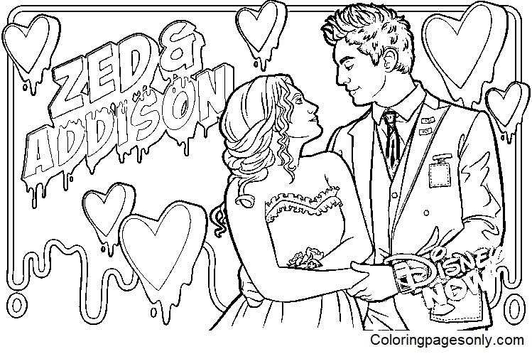 Free Printable Disney Zombies Coloring Page Free Printable Coloring Pages