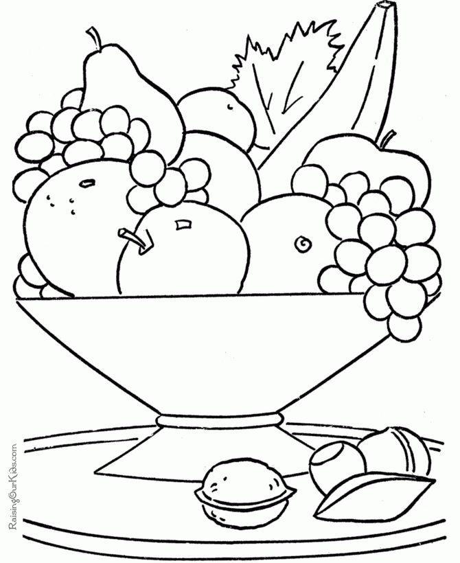 Free Printable Fruit Coloring Pages For Kids