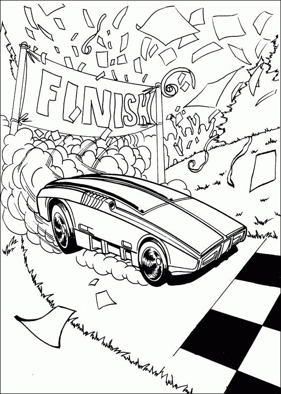 Free Printable Hot Wheels Coloring Pages For Kids