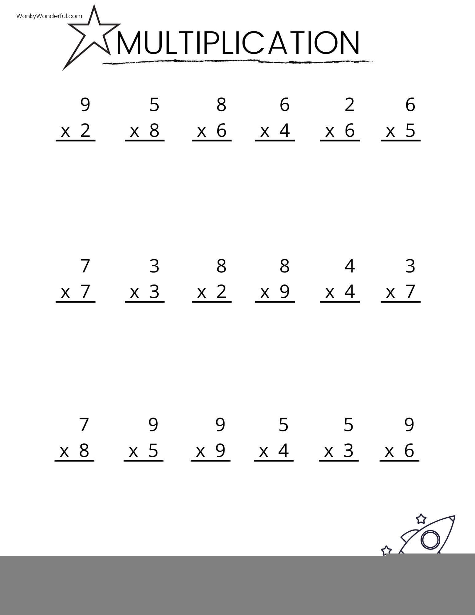Free Printable Multiplication Worksheets Grade 3 Printable Worksheets