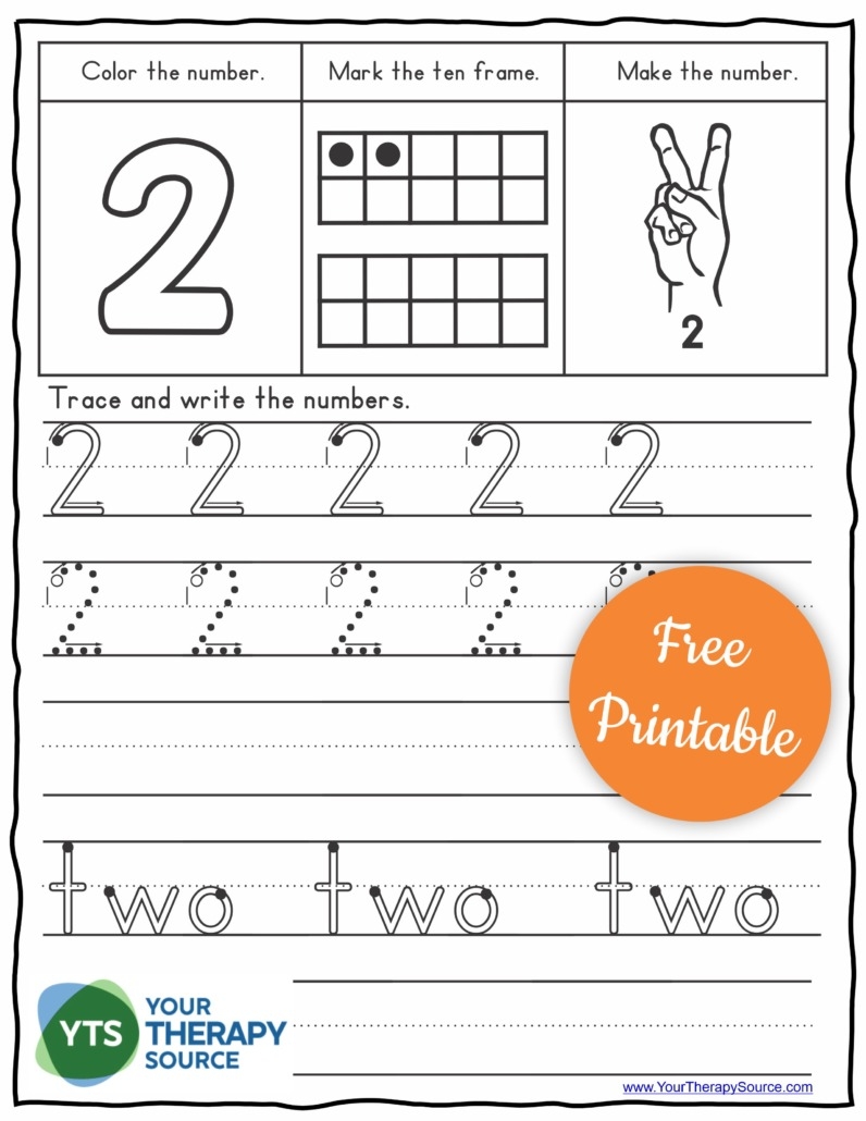 Free Printable Number Tracing Worksheets Worksheets Library