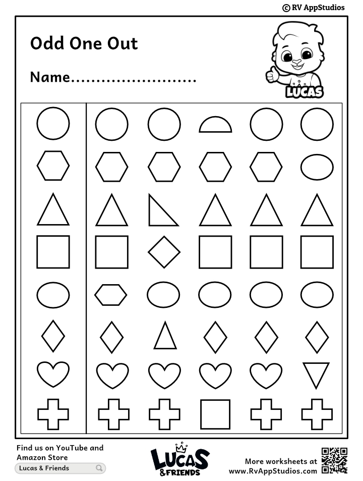 Free Printable Odd One Out Worksheets Worksheets Library