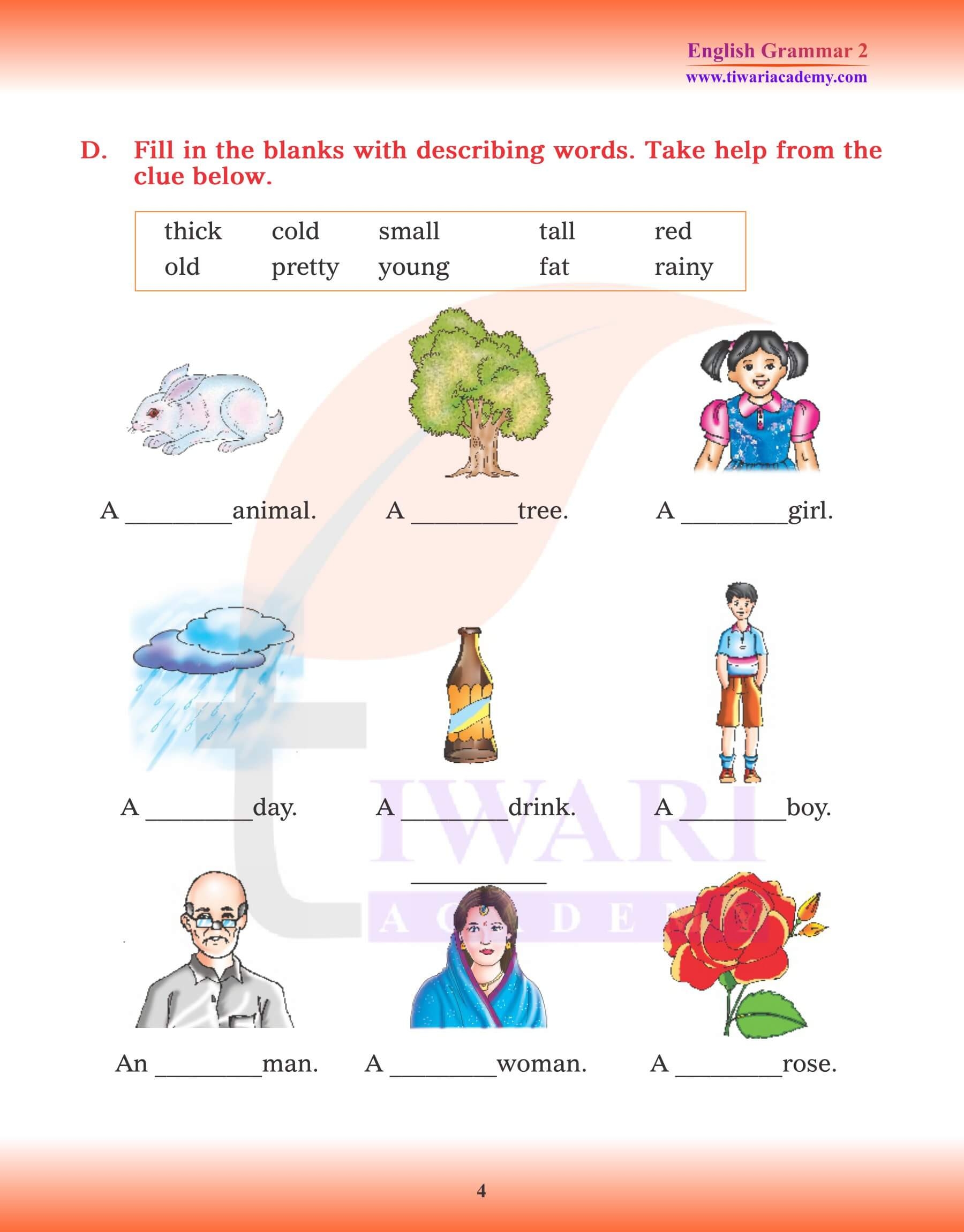Free Using Adjectives Worksheets Worksheets Library