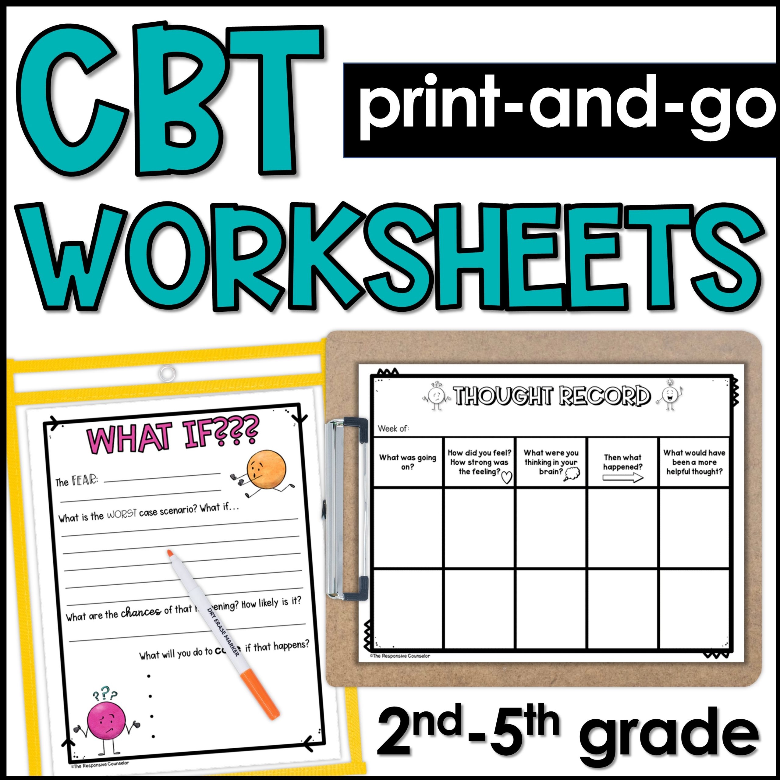Free Worksheets From CBT Toolbox For Children And Adolescents