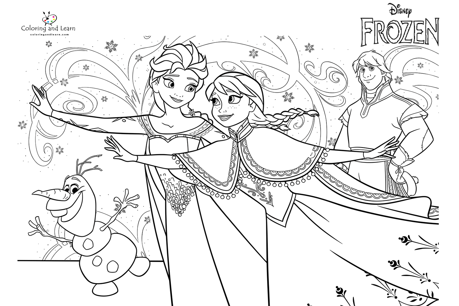 Frozen Coloring Pages FREE 2025 Coloring And Learn