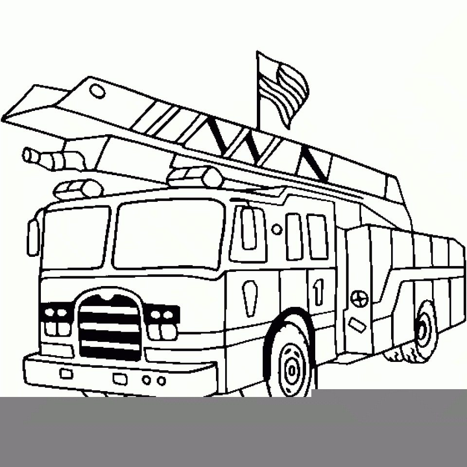 Get This Fire Truck Coloring Page Online Printable 57992
