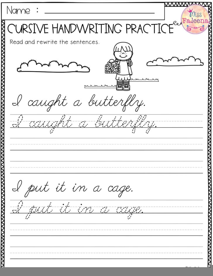 Grade 5 Handwriting Worksheets Handwriting Worksheets