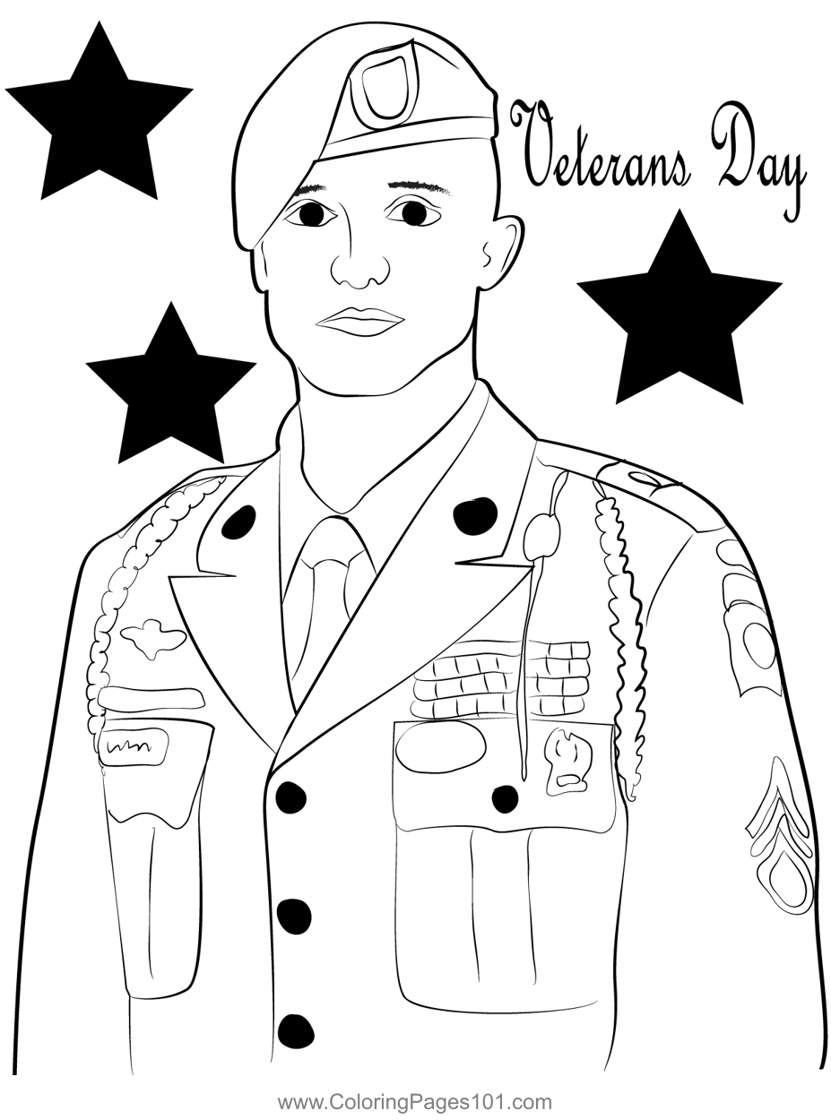 Great Leaders Coloring Page For Kids Free Veterans Day Printable 