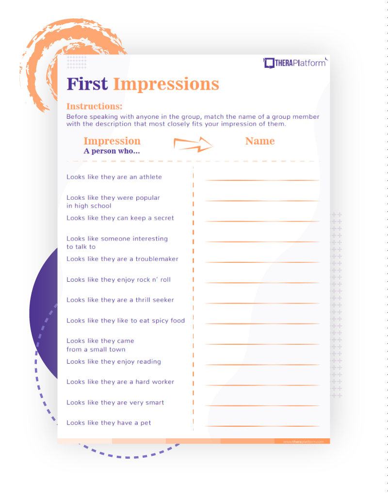 Group Therapy Worksheets Coping Skills Worksheets
