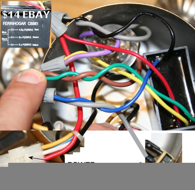 Hampton Bay Ceiling Fan Capacitor Wiring Wiring Diagram 5 Wire