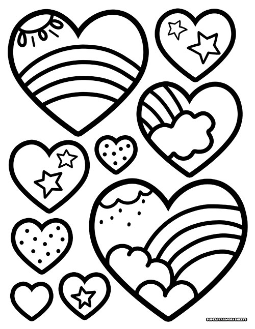 Heart Coloring Page Coloring Home