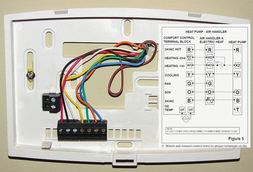 Honeywell Heat Pump Thermostat Wiring Diagram Sample Wiring Diagram 