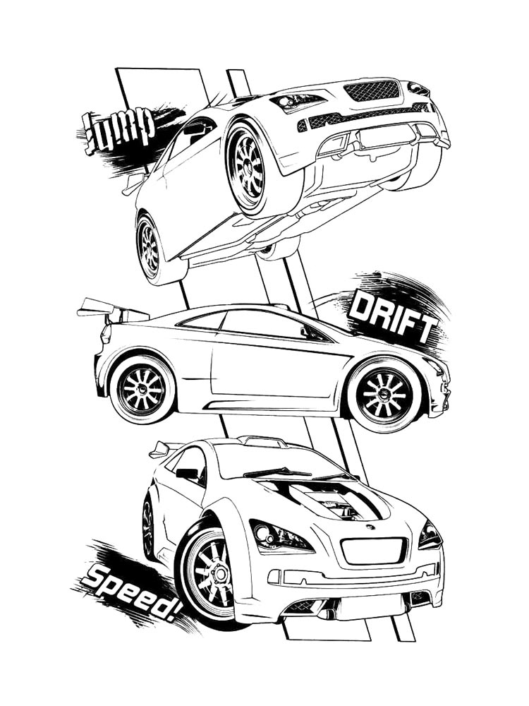 Hot Wheels Coloring Pages
