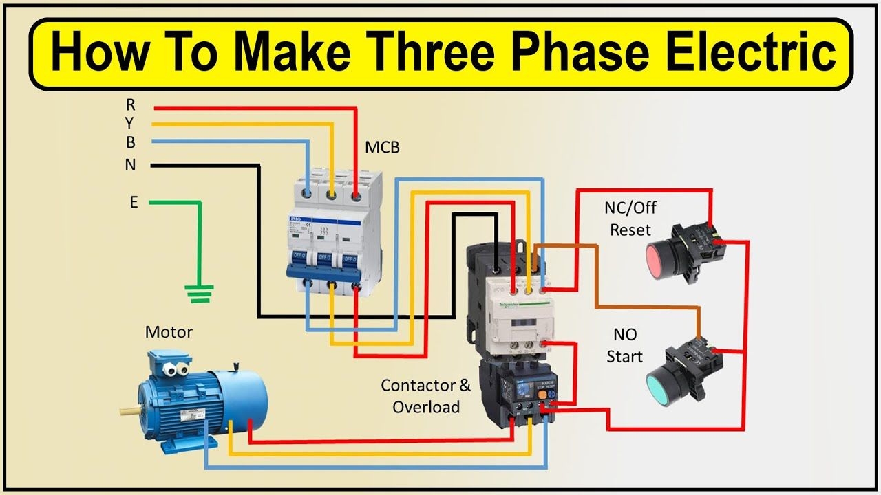 How To Make A 3 Phase Motor Wiring Diagram