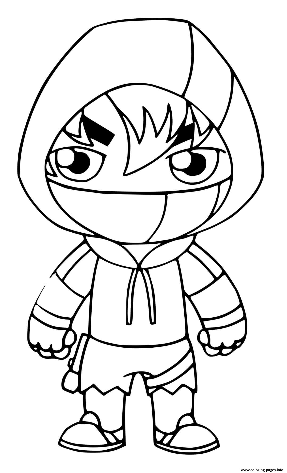 Ikonik Fortnite Coloring Page Printable