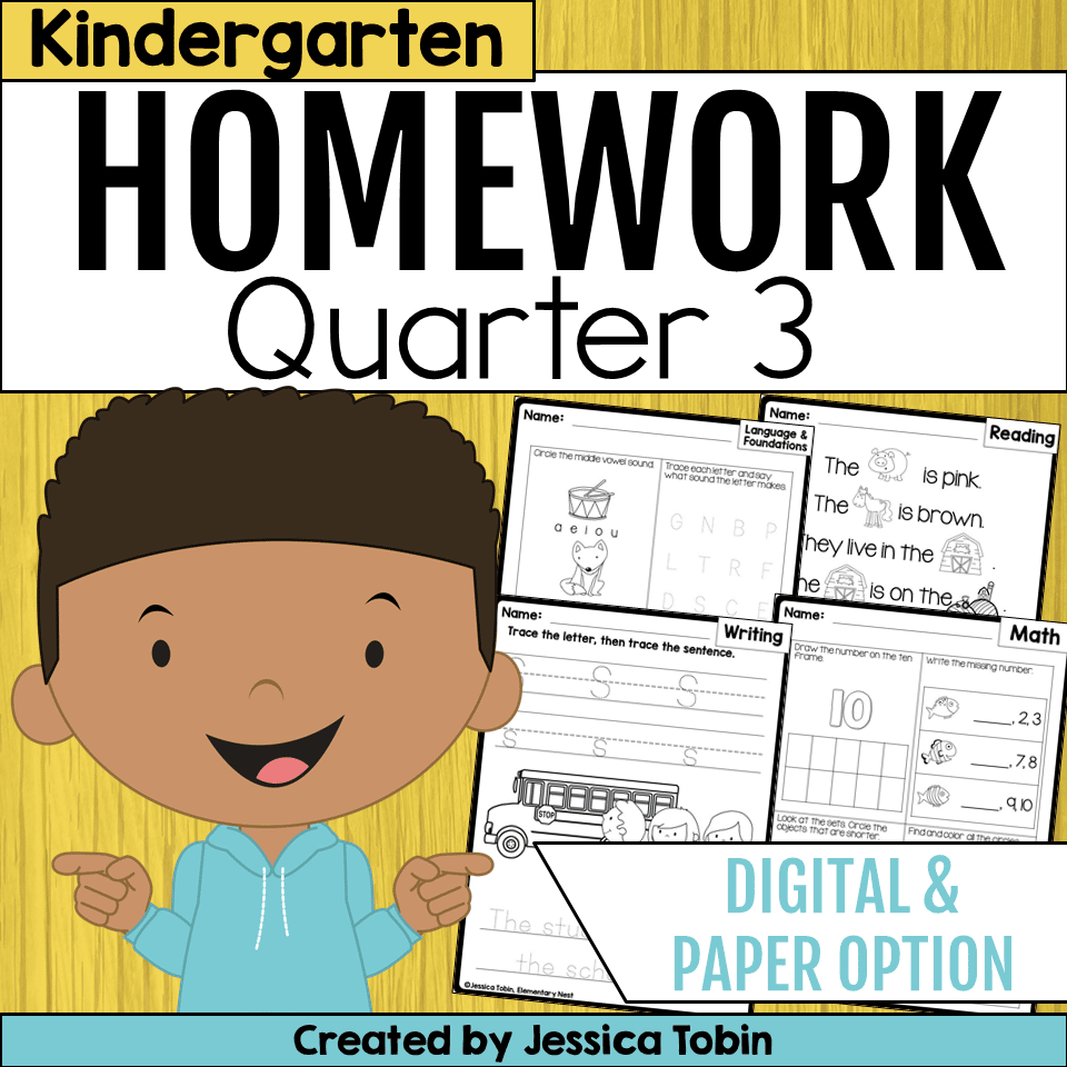 Kindergarten 3rd Quarter Homework