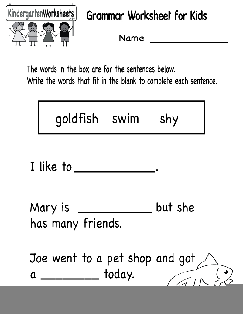 Kindergarten Ela Printable Worksheets Printable Worksheets