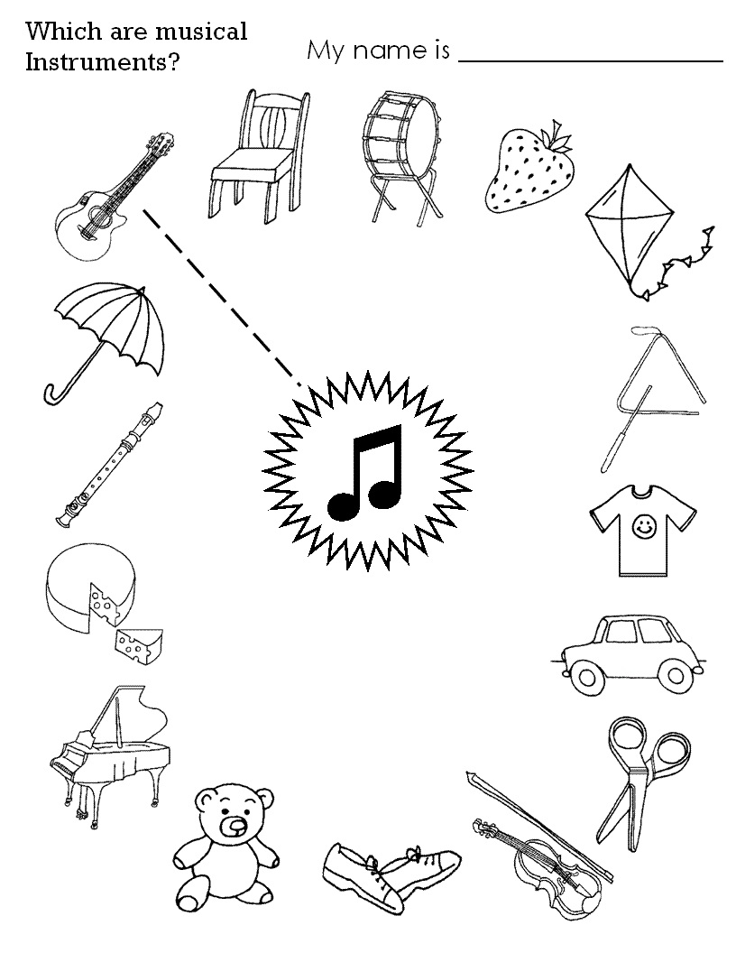 Kindergarten Music Worksheets Kindergarten