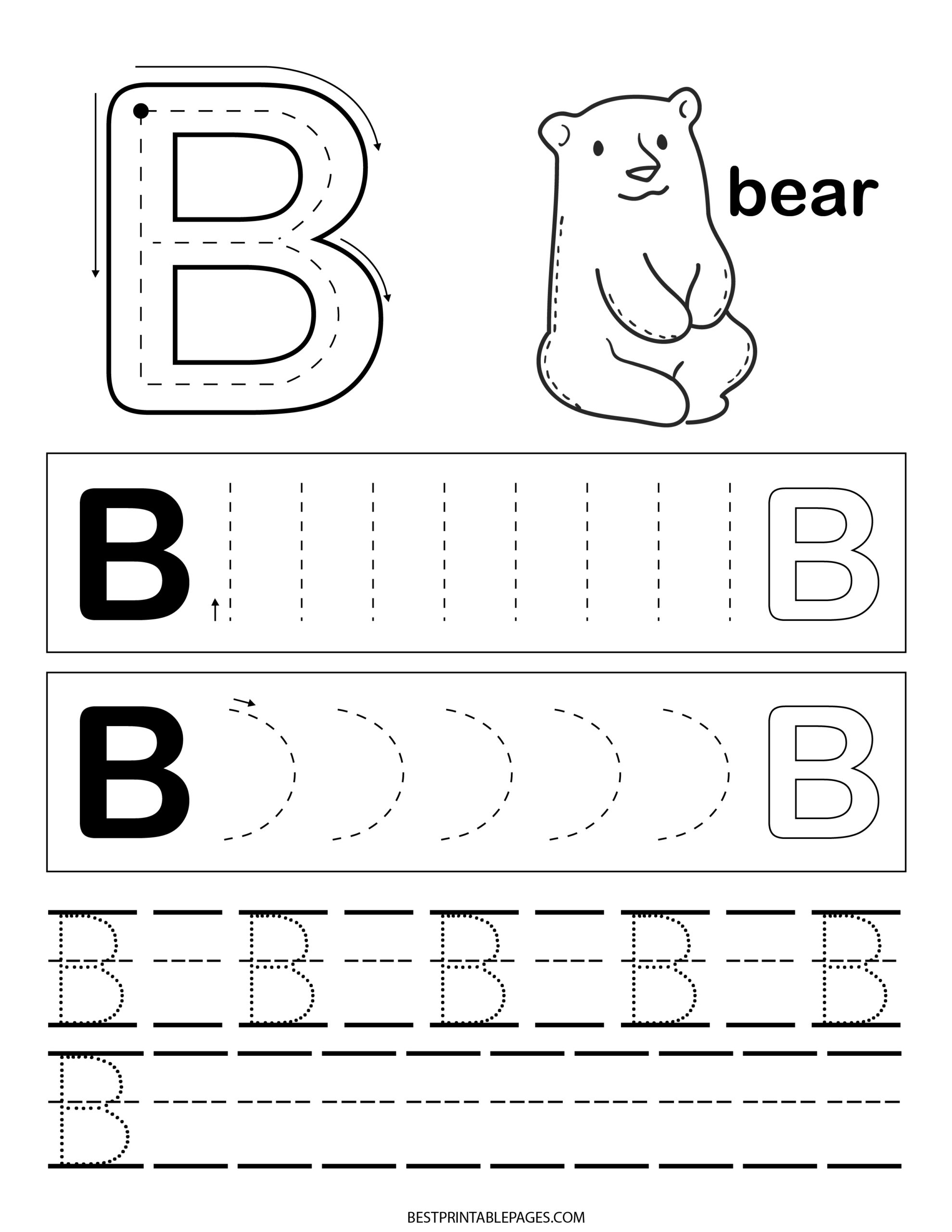 Letter B Sound Phonics Worksheets Tree Valley Academy Worksheets 