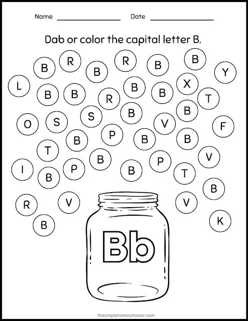 Letter B Worksheets For Kinder Infoupdate