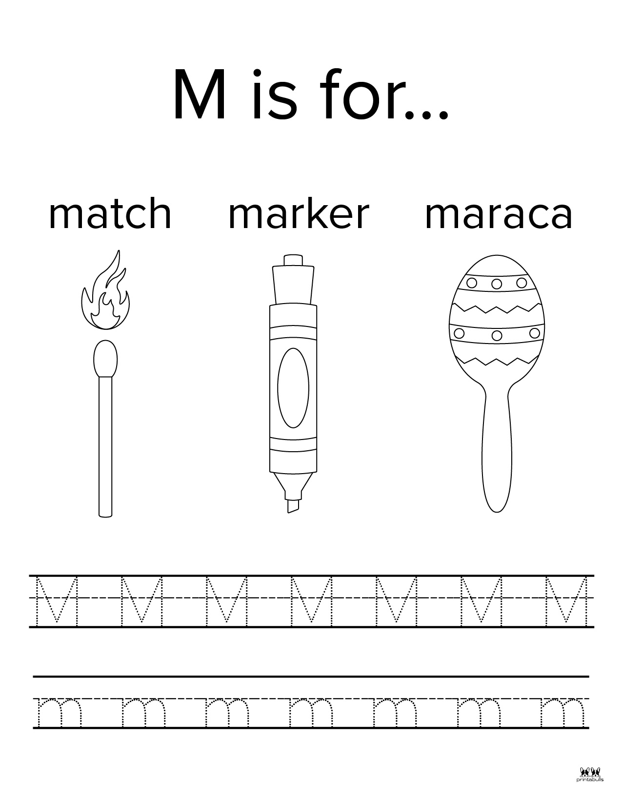 Letter M Worksheets 50 FREE Printables Printabulls