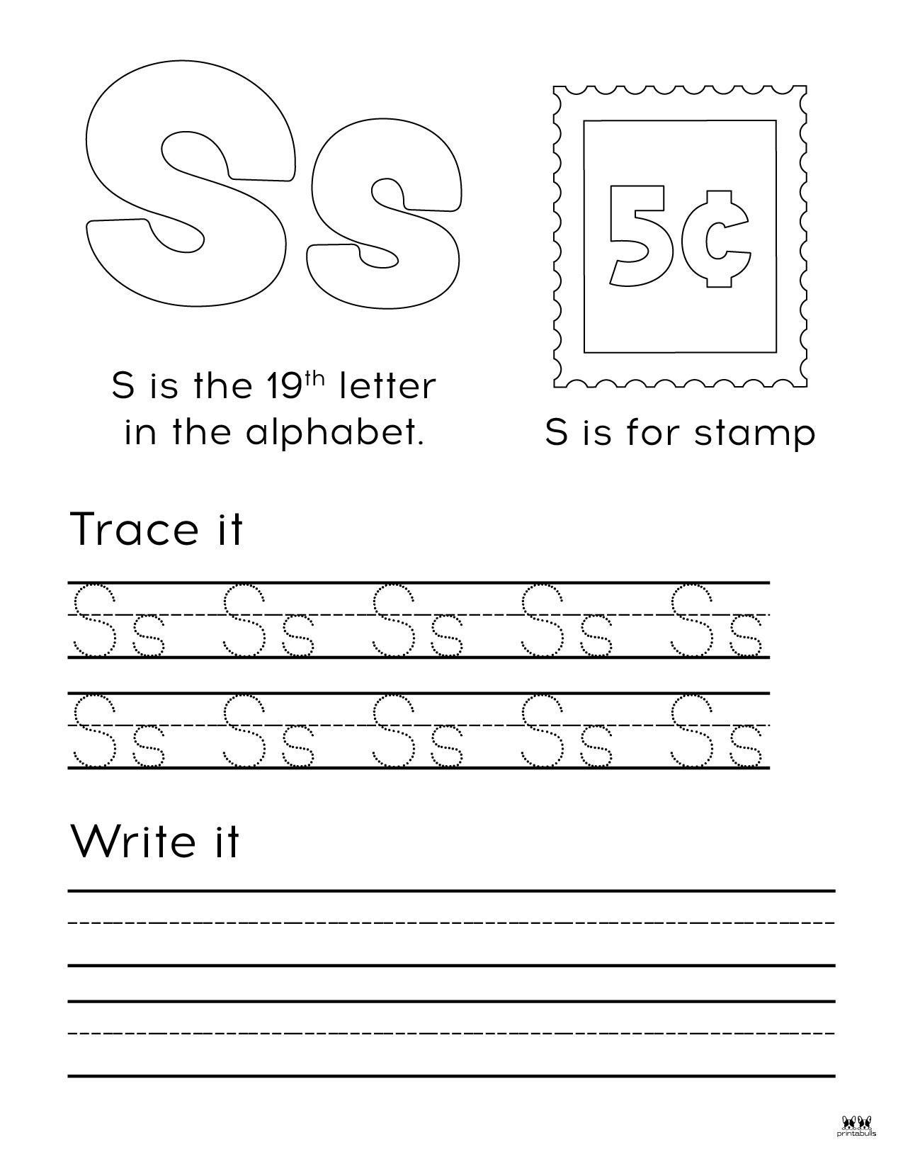 Letter S Worksheets 50 FREE Printables Printabulls