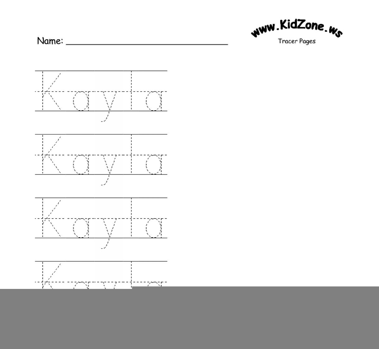 Letter Tracing Worksheets Custom TracingLettersWorksheets