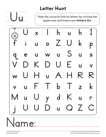 Letter U Worksheet Worksheets Library