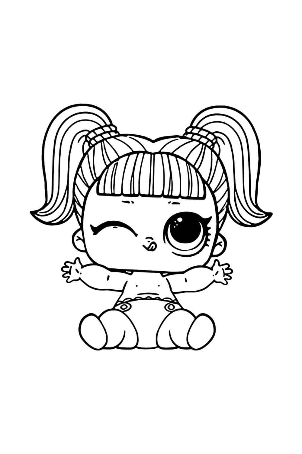 LOL Baby MC Kach Coloring Page Free Printable Coloring Pages For Kids