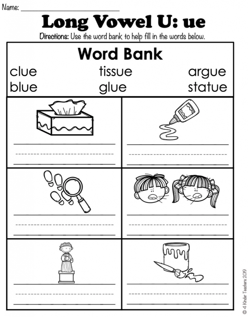 Long U Worksheets And Activities NO PREP Long Vowels Worksheets 